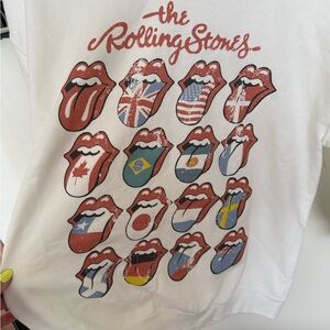 The Rolling Stones women’s  White Graphic sweatshirt